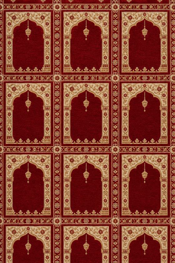 Cami halısı Mihrab Yakut – Seccadeli desen