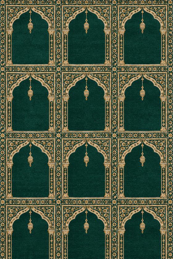 Cami halısı Mihrab Zümrüt – Seccadeli desen